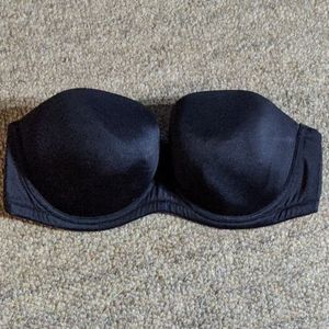 Cacique brand black strapless bra 40D